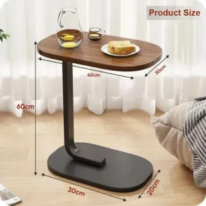 Mesa Apoio De Canto Lateral Notebook Café Suporte Sofá Cama - Imagem 2