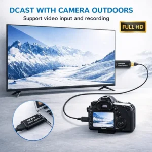 Placa De Captura Hdmi 4k Usb 1080p Full Hd Live Streaming Conversor Video Gamer Plug Play Dr Hank - Imagem 7