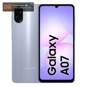 Celular Samsung Galaxy A07 256gb, 8gb, Câmera 50mp, Tela 6.7 , Proteção Ip54, Processador 6nm - Violeta - Imagem 1