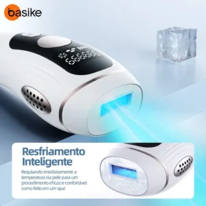 Depilador A Laser Luz Pulsada IPL Basike Sensacao Gelo Indolor Depilacao Definitiva 1 Milhao Disparos 9 Niveis Rosto Corpo aparelho depilacao feminino depilação a laser laser depilacao depilacao intim - Imagem 7