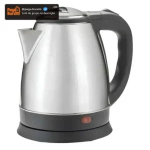 Chaleira Elétrica Inox 1,8L 1500W Aquecimento Rápido Automática - Imagem 1