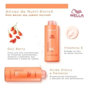 Wella Kit Nutri Enrich Shampoo 1l+condicionador 1l - Imagem 2