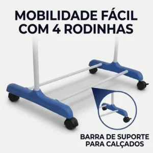Varal de Chão Retrátil Swave com 3 Andares Dobrável para Roupas - Imagem 6