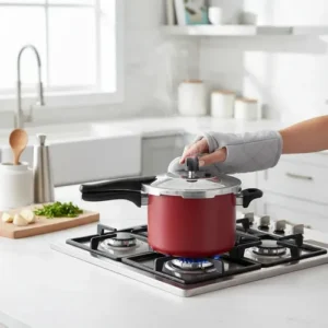 Panela De Pressao Fechamento Externo Vermelha Alegrete 4,5 L - Imagem 3