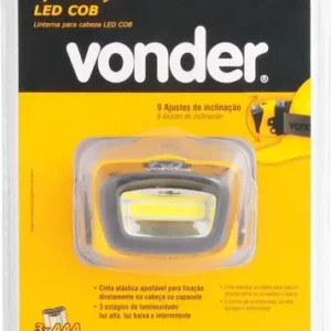 LANTERNA DE CABEÇA LED COB LCV 120 LUMENS CAPACETE VONDER - Imagem 4