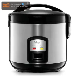Panela Arroz Eletrica 10 Xicaras Inox 700w Rizzo Elgin - Imagem 1