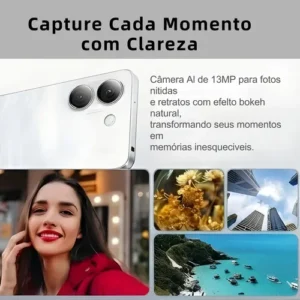 Celular Umidigi Note 90a 64gb 4gb Ram Cores Dual Sim Cor Branco Tela 6.75 5000mAh Elegante Ultimate - Imagem 9