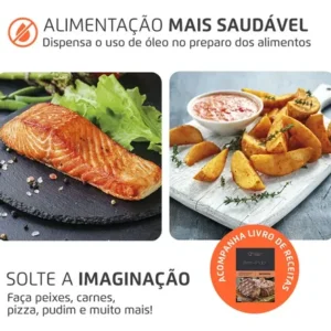 Fritadeira Air Fryer Forno Oven 12l Mondial Afon-12l-ab Preto - Imagem 5