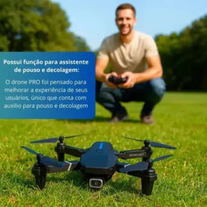 Mini Drone Com Câmera - Para Adolescentes Iniciantes + Portatil Super + 2 Baterias- Cachalote - Imagem 7
