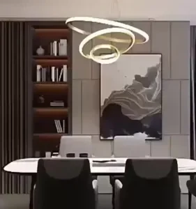 Lustre Led Sala Moderno 60w, 3 Arcos Pendente Luminária Teto - Imagem 13