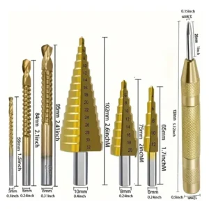 Broca Escalonada Cone De 4 A 32mm De Aço Rapido Espiral - Imagem 6