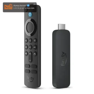 Fire Tv Stick 4k Com Alexa E Comandos De Tv Preto Amazon Preto De Voz - Imagem 1