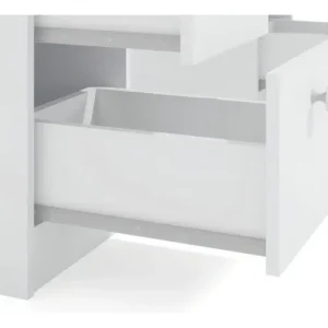 Penteadeira Ditália Pe80 com Kit Luz Branco Cor Branco - Imagem 9