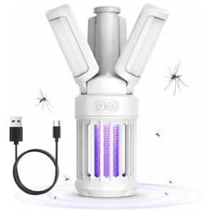 Lâmpada Led Dobrável Recarga Com Repelente Para Camping - Imagem 9