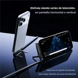 Cabo USB-C para USB-C de 240W com Suporte Dobrável e Carga Rápida de 1.5m - Imagem 5
