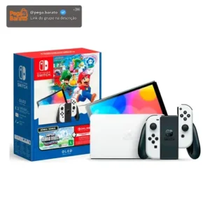 Console Nintendo Switch Oled 64gb Edição Super Mario Bros Wonder 3 Meses Assinatura Online Nintendo - Imagem 1