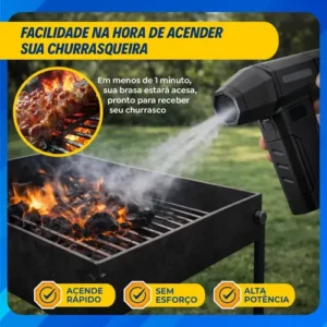 Mini Ventilador Soprador Ar Turbo 130000RPM Sem Fio Recarregável USB 3 Níveis Jato Forte Portátil Multiuso Limpeza Teclado Carro Acende Churrasqueira Simake - Imagem 3