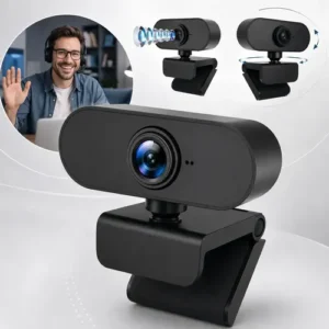 Webcam Full HD 1080p com Microfone e Rotação 360° para Videochamadas Acemic Audio - Imagem 5