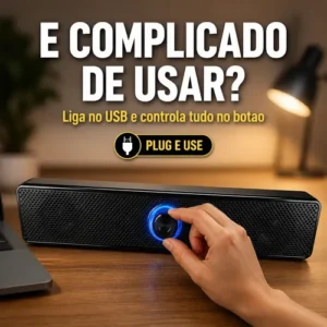 Sound Bar 32cm Gaming Mini Para Pc Notebook Desktop Laptop - Imagem 3