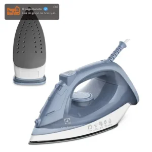 Ferro de Passar Seco e Vapor Electrolux Efficient Base antiaderente Vapor Vertical Extra 1200W de Potência Cabo 1,35m ESI10 - Imagem 1