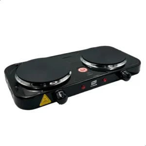 Fogão de Mesa Elétrico INMA de 2 Bocas para Camping e Viagem, em Inox - Imagem 1
