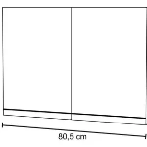 Armário de cozinha aéreo lavanderia 80cm 2 portas Califórnia Lumil Móveis - Imagem 5