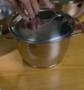 Jogo De Panelas Tramontina Inox Allegra 10p Com Pegador - Imagem 2