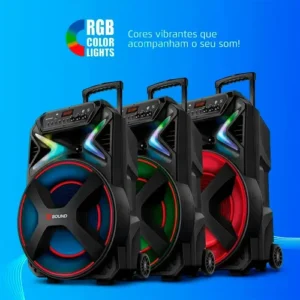 Caixa De Som Mondial Cm-1000n X-sound Amplificada 1000w Rms Preto - Imagem 4