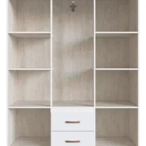 Guarda Roupa Solteiro 6 Portas 2 Gavetas Sidney Doripel Cor Branco - Imagem 5