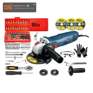 Esmerilhadeira Lixadeira Gws 710w Bosch Cor Azul 60hz - Imagem 1