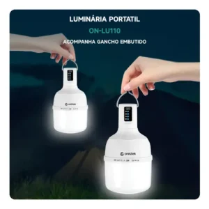 Kit2 Lâmpada De Led Recarregável Usb Acampamento Pesca Bulbo - Imagem 4