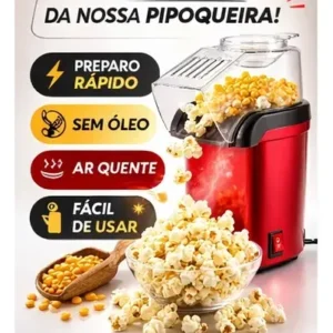 Pipoqueira Elétrica 110v Sem Óleo 1200w Ar Quente Saudável - Imagem 10