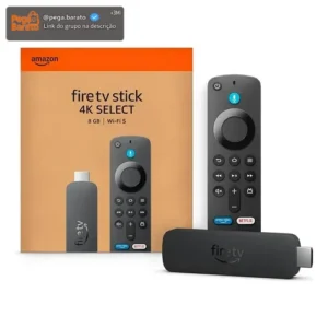 Conversor de Smart TV Amazon Fire TV Stick 4k Select Preto Sim - Imagem 1