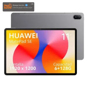 Tablet Huawei MatePad SE 11 de 11,5" Wi-Fi 128 GB com 6 GB RAM HarmonyOS Cinza - Imagem 1