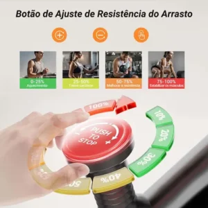 Bicicleta Ergométrica Spinning Rmira Conexão Bluetooth 12kg 150kg - Imagem 8