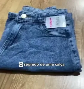 Calça Jeans Wide Leg Feminina Cintura Alta Sem Lycra Stillge - Imagem 16