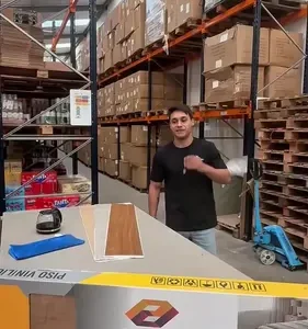 Piso Vinílico Autocolante Régua Adesiva Madeira 1,95m Pdeals - Imagem 2