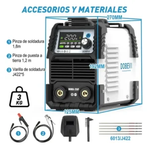 Máquina De Solda Inversora Digital Bivolt 110v/220v Dobevi Azul - Imagem 3