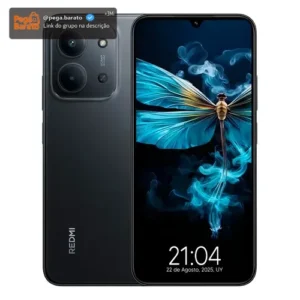 Xiaomi Redmi 15c 16gb Ram 256Gb Dual Sim 50mp Fm Impressão digital Dimm preta - Imagem 1