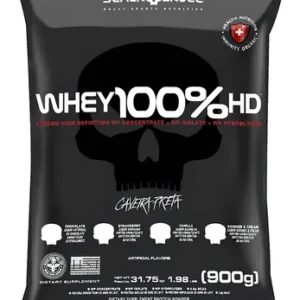 Whey 100% Hd Refil Black Skull 900g Wpc Wpi E Wph Sabor Baunilha - Imagem 3
