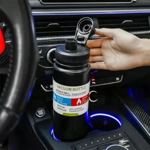 800mlgarrafa Térmica Água Squeeze Inox Academiaquente E Frio - Imagem 6
