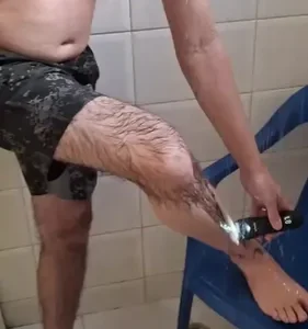 Enssu Aparador De Pelos Corporais Masculino Com Base Cor Preto - Imagem 2