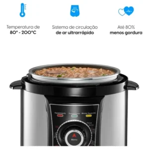 Panela De Pressão Elétrica Elgin 4 Litros Segura 840w Preto - Imagem 9