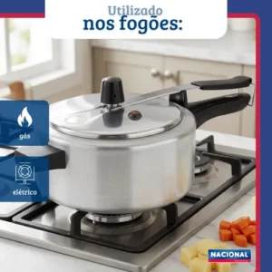 Panela De Pressão Fechamento Interno 3l Polido Nacional - Imagem 7