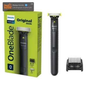 Barbeador e Aparador Elétrico Philips OneBlade com Pente 5 em 1, Sem Fio e À Prova D'Água - QP1425/10 - Imagem 1