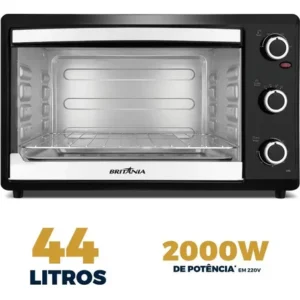 Forno Elétrico Britânia 44L Preto Dupla Resistência 1500W BFE44P 127V - Imagem 3