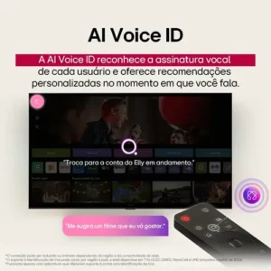 Smart TV LG OLED AI B5 4K 55 polegadas 2025 Processador α9 AI Ger 8 webOS 25 Cores Perfeitas. - Imagem 7