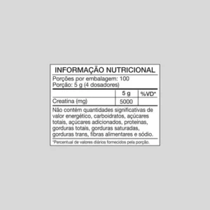 Creatina Monohidratada 500g Growth Supplements - Sem Sabor em Pó - Imagem 6