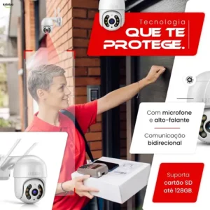 Câmera De Segurança Wifi Icsee Externa Mini Dome Full Hd Infravermelho Prova D'água Kateluo - Imagem 5