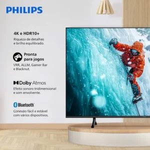 Smart Tv Philips 50 4k 50pug7300 Comando De Voz Bluetooth - Imagem 7